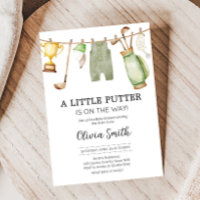 Eine kleine Putter Golf Baby Dusche