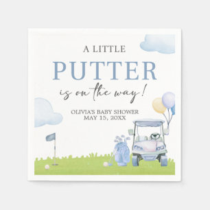 Eine kleine Putter-Golf-Baby-Party Serviette