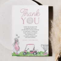 Eine kleine Putter Pink Golf Baby Dusche