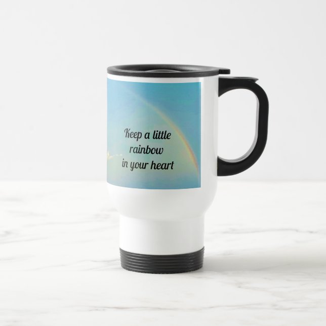 Eine kleine Rainbow-Tasse Reisebecher (Rechts)