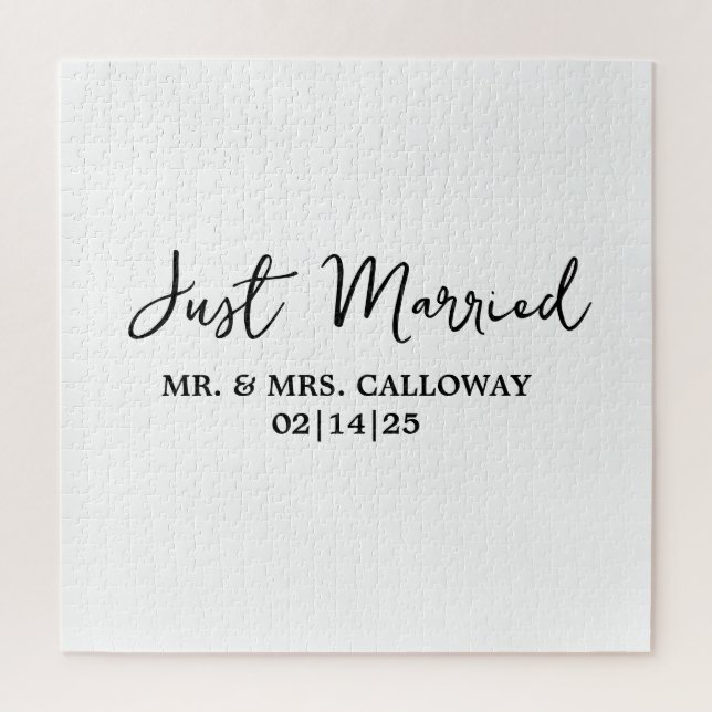 Eine kleine Retro nur verheiratet Puzzle (Vertikal)