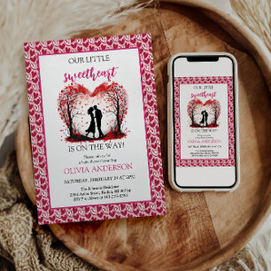 Eine kleine Schatz-Valentinsparty Einladung