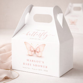 Eine kleine Schmetterling-Baby-Party auf dem Weg Geschenkschachtel