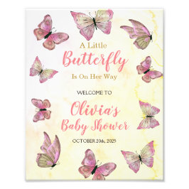 Eine kleine Schmetterlingsdusche Begrüßungszeichen Fotodruck