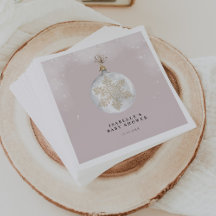 Eine kleine Schneeflocke Blush Pink Baby Dusche