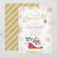 Eine kleine Schneeflocke ist auf dem Weg zur Babyd