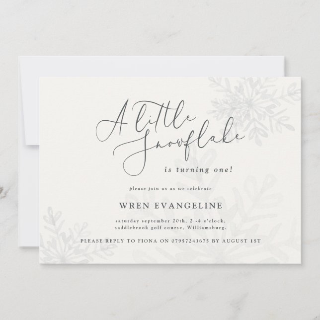 Eine kleine Schneeflockenparty (Vorderseite)