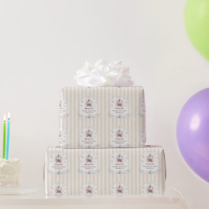 Eine kleine Schwan-Winterprinzessin-Baby-Party Geschenkpapier