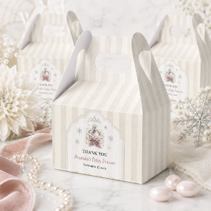 Eine kleine Schwan-Winterprinzessin-Baby-Party Geschenkschachtel