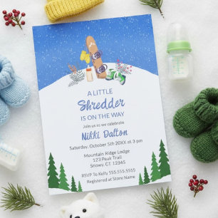 Eine kleine Shredder-Baby-Party Einladung