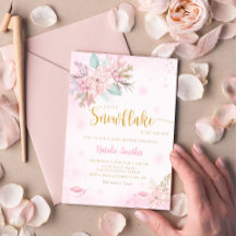 Eine kleine Snowflake Boho Winter Baby Dusche