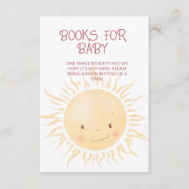 Eine kleine Sonnendusche für Bücher Begleitkarte