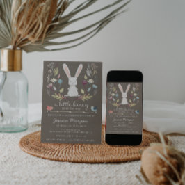 Eine kleine, sonnige Babydusche - Einladung