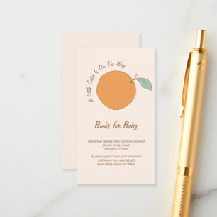 Eine kleine Süsse auf dem Weg Bücher für Babybette Begleitkarte