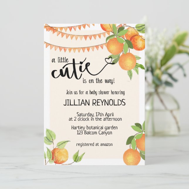 Eine kleine Süsse, Babydusche, geschlechtsneutral (Stehend Vorderseite)