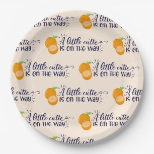 Eine kleine Süsse Babydusche Pappteller