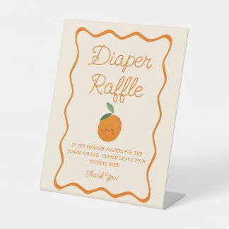 Eine kleine Süsse Babydusche Windeln Raffle Sockelschild