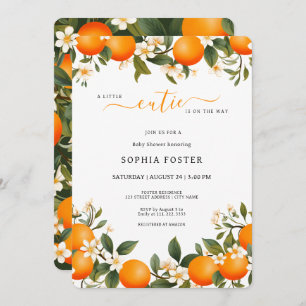 Eine kleine Süsse befindet sich auf der Way Orange Einladung