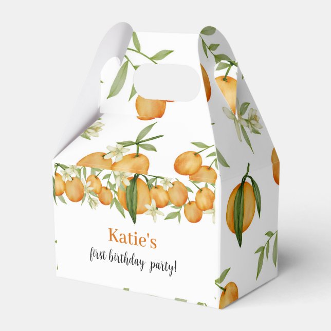 Eine kleine Süsse Citrus Birthday Gevor Box Geschenkschachtel (Vorderseite)
