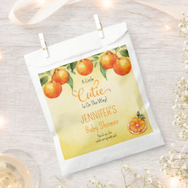 Eine kleine Süsse Citrus Watercolor Babydusche Geschenktütchen