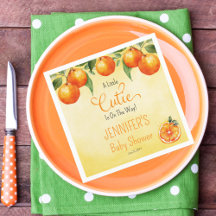 Eine kleine Süsse Citrus Watercolor Babydusche