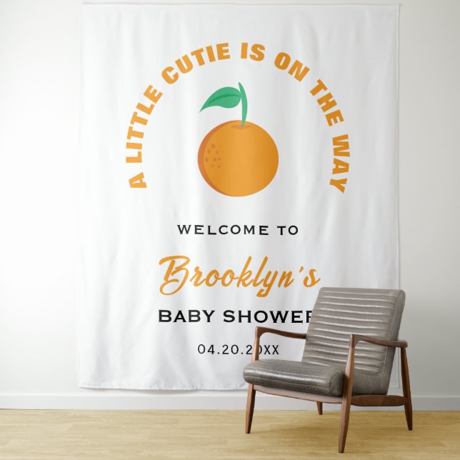 Eine kleine Süsse Geschlecht neuronale Babydusche  Wandteppich (Beispiel)