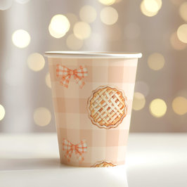 Eine kleine Süsse geschlechtsneutral Bow Babydusch Pappbecher