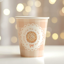 Eine kleine Süsse geschlechtsneutral Bow Babydusch Pappbecher