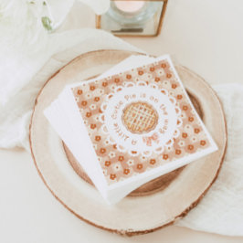 Eine kleine Süsse geschlechtsneutral Bow Babydusch Serviette