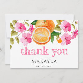 Eine kleine Süsse ist auf dem Weg Baby Dusche Dank Dankeskarte