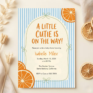 Eine kleine Süße ist auf dem Weg Baby Shower Einladung