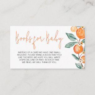 Eine kleine Süsse ist auf dem Weg Orange Books for Begleitkarte