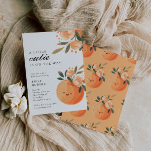 Eine kleine Süsse ist auf dem Weg zur Citrus Baby  Einladung