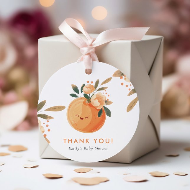 Eine kleine Süsse ist auf dem Weg zur Citrus Baby  Geschenkanhänger (Von Creator hochgeladen)