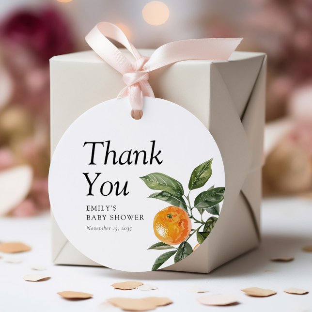 Eine kleine Süsse ist auf dem Weg zur Citrus Baby  Geschenkanhänger (Von Creator hochgeladen)