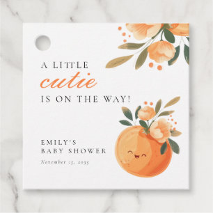Eine kleine Süsse ist auf dem Weg zur Citrus Baby Geschenkanhänger