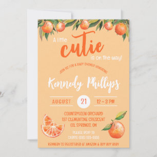 Eine kleine SÜSSE ist unterwegs! Babyparty Einladung