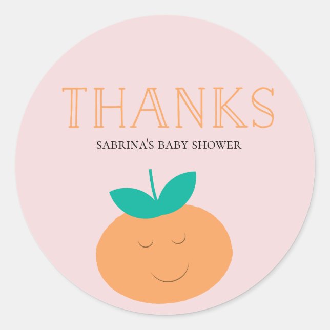 Eine kleine Süsse ist unterwegs dank Aufklebern Runder Aufkleber (Vorderseite)