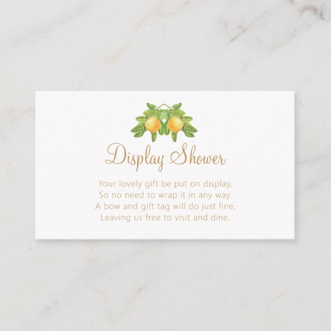 Eine kleine Süsse ist unterwegs mit einer orangefa Begleitkarte (Vorderseite)