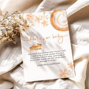 Eine kleine Süsse Kuchen backt Babyparty Begleitkarte