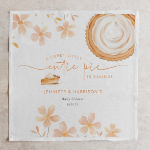 Eine kleine Süsse Kuchen backt   Babyparty Serviette