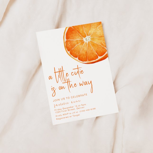 Eine kleine Süsse lädt die Babydusche ein Einladung (Von Creator hochgeladen)