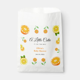 Eine kleine Süsse Lemon Orange Citrus Baby Dusche Geschenktütchen