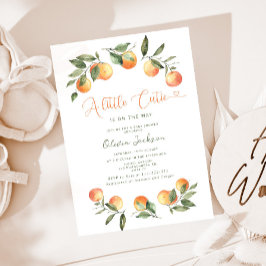 Eine kleine Süsse mit Baby-Dusche Einladung