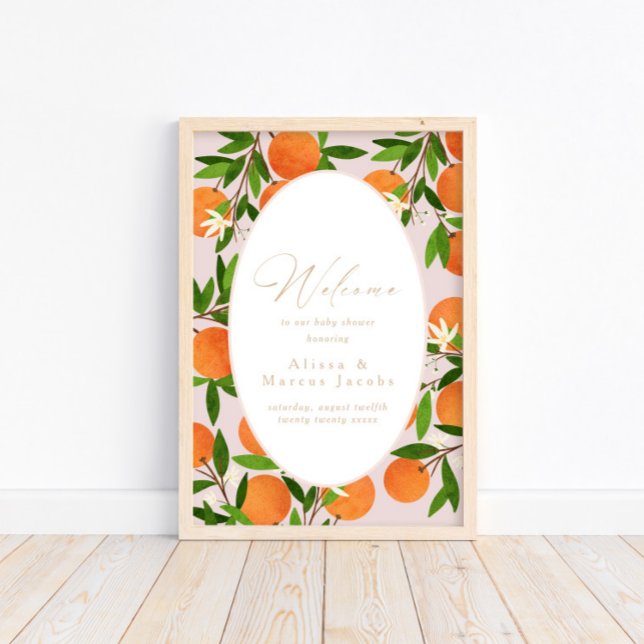 Eine kleine Süsse | Modern rosa Begrüßungszeichen Poster (Von Creator hochgeladen)