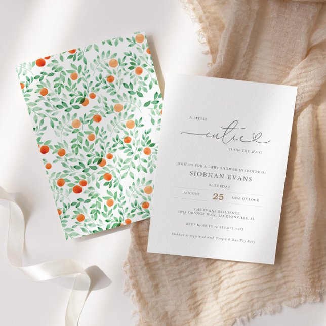 Eine kleine Süsse moderne Babydusche Einladung (Von Creator hochgeladen)