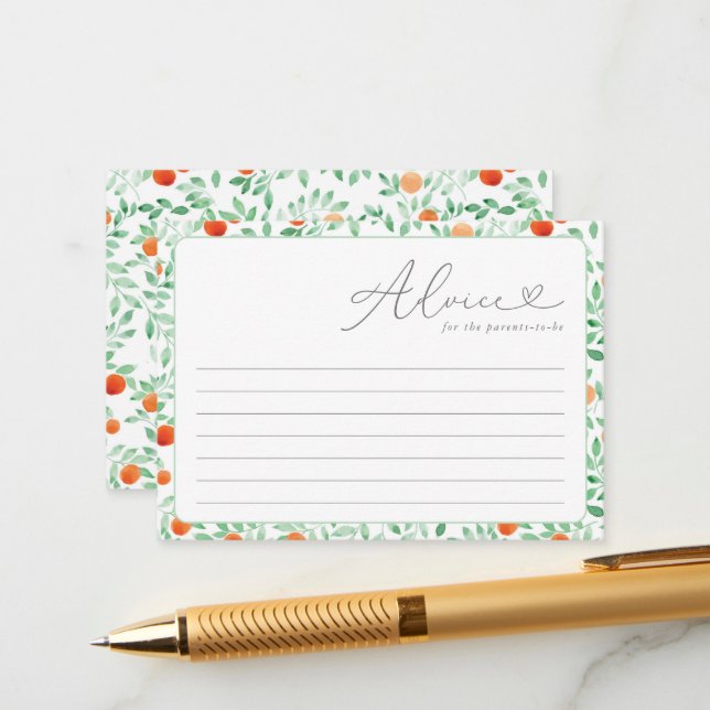 Eine kleine Süsse Moderne Babyduschenberatungskart Hinweiskarte (Vorderseite/Rückseite Beispiel)