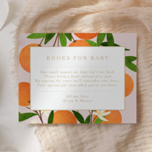 Eine kleine Süsse   Moderne Citrus Pink Books for  Begleitkarte