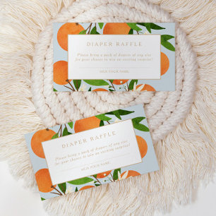 Eine kleine Süsse   Modernes Blue Citrus Diaper Ra Begleitkarte