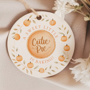 Eine kleine Süsse Pie Babyparty Geschenkanhänger
